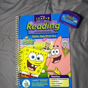LeapFrog Leap 2 Reading Book & Cartridge – SpongeBob SquarePants “Salty Stories”